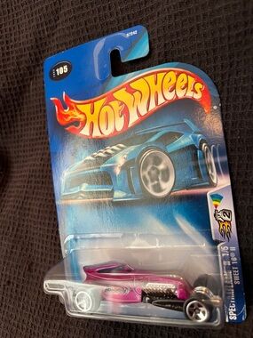 Hot Wheels Kids Toy Car - Metallic Pink Dragster